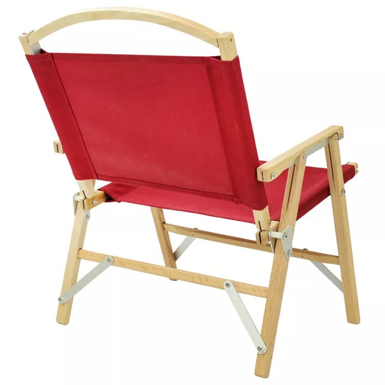 Red Wooden Camping Kermit Chair